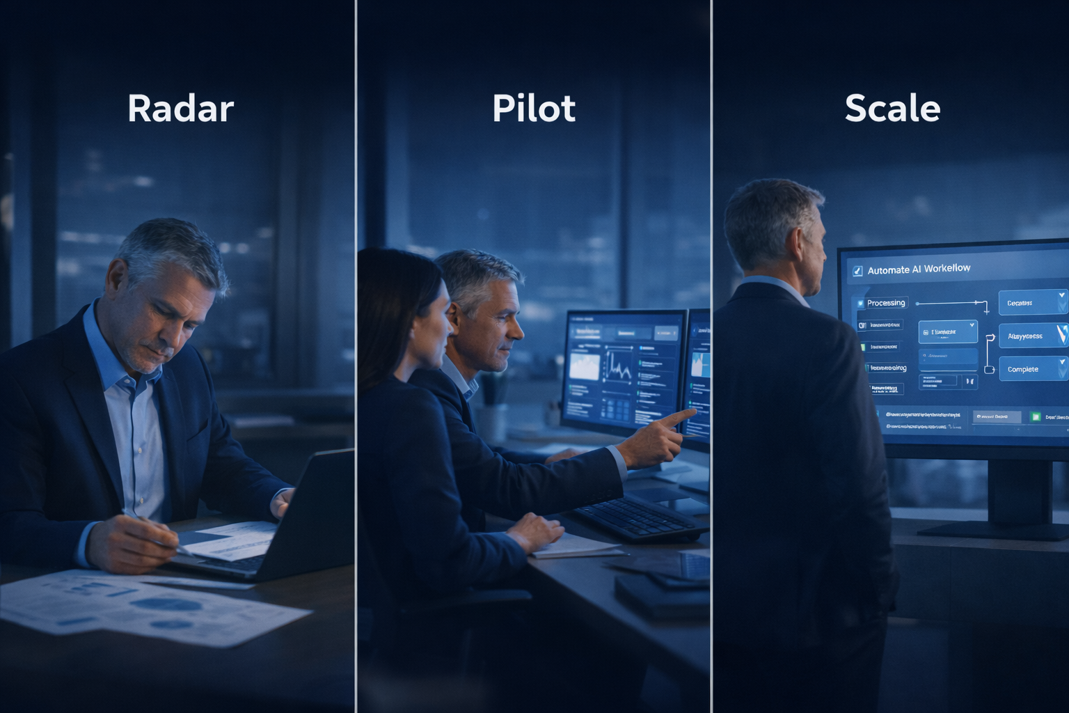 Radar Pilot Scale framework visual